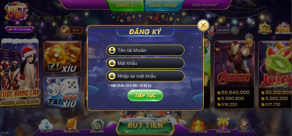 Đăng Ký Betvip