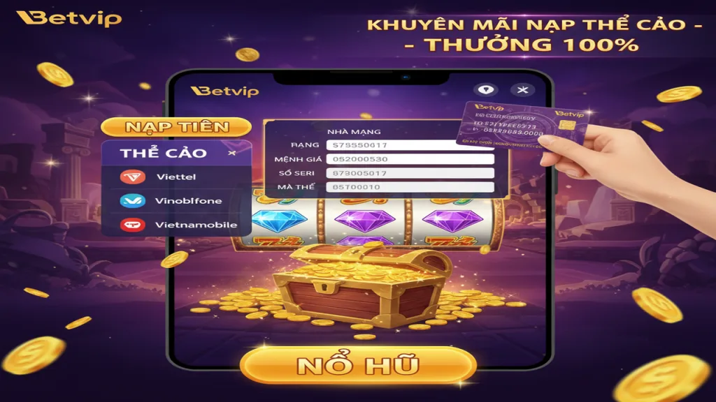 Nổ hũ nạp thẻ cào Betvip